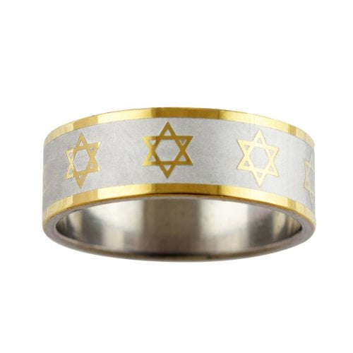 Anillo - Estrella de David (Acero Inoxidable) - Tienda Bacari