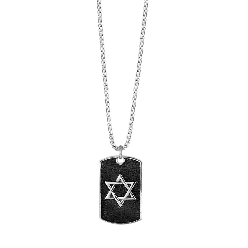 Colgante Estrella de David (Acero Inoxidable) - Tienda Bacari