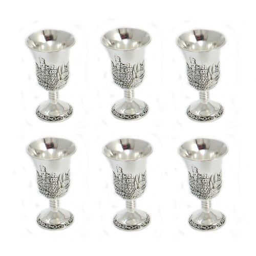 Copas Pequeñas de Kiddush - Set de 6 - Tienda Bacari