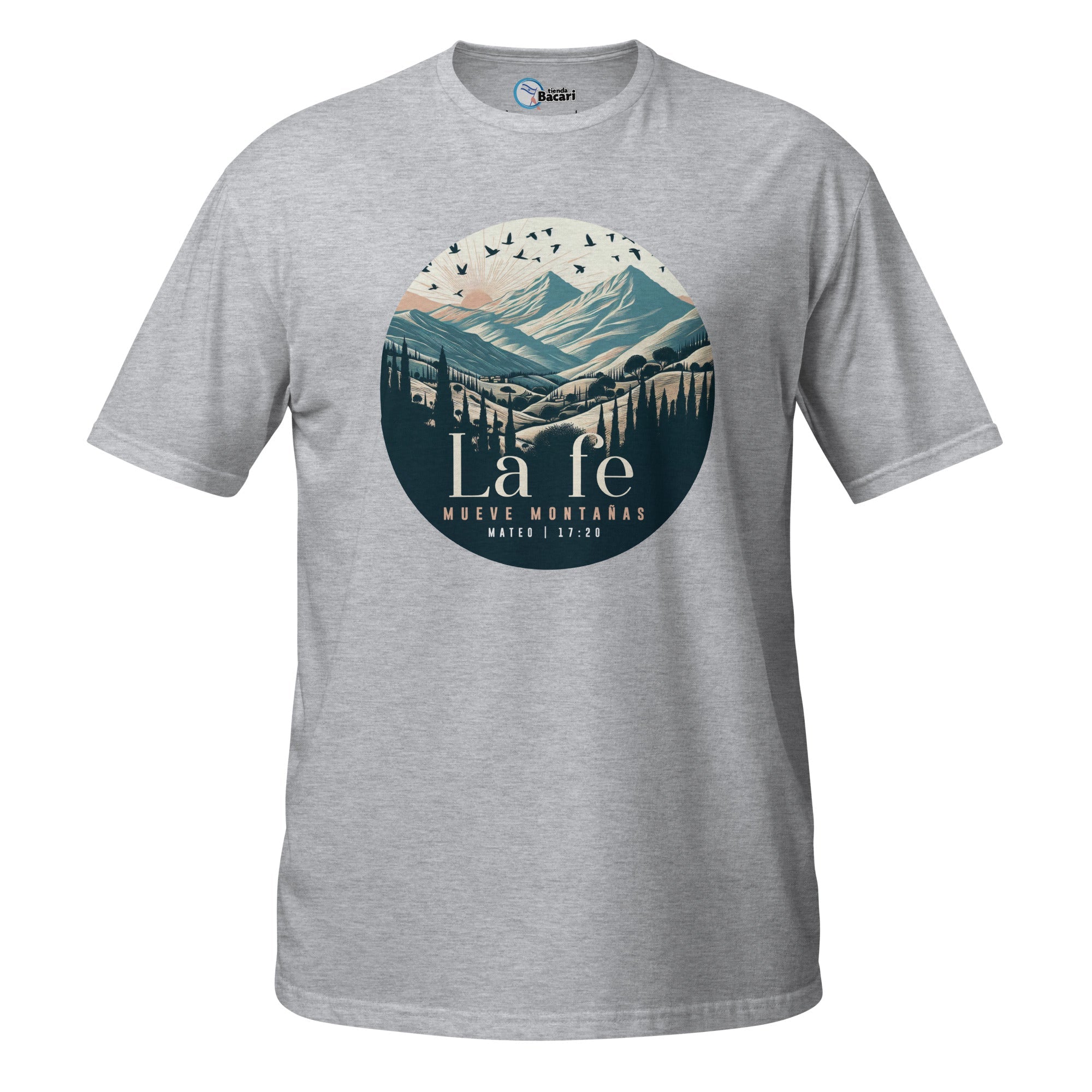 T-shirt 'La Fe Mueve Montañas' - Tienda Bacari