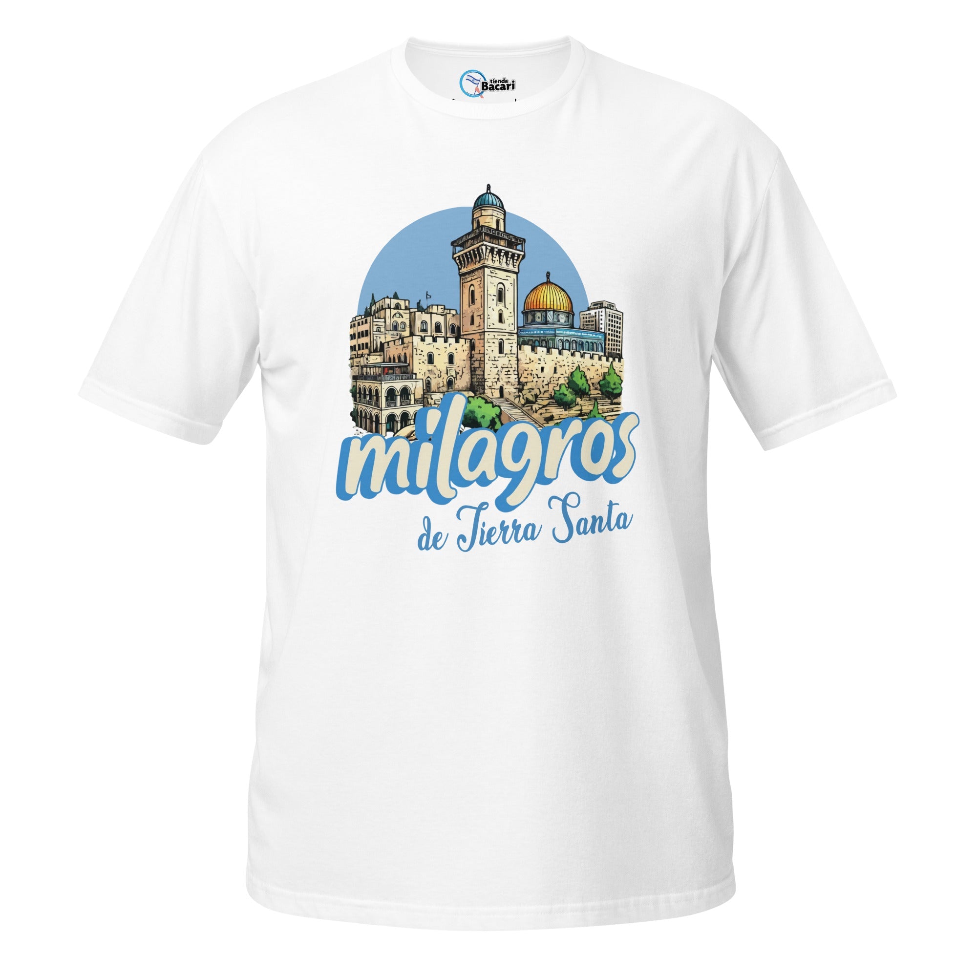 T-shirt Milagros de Tierra Santa - Tienda Bacari
