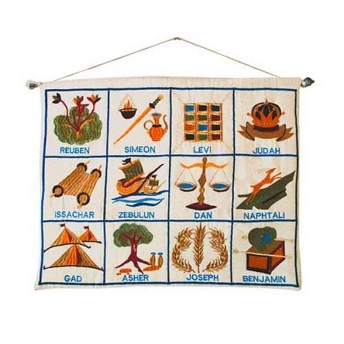 Tapiz Bordado - las Doce Tribus - Tienda Bacari
