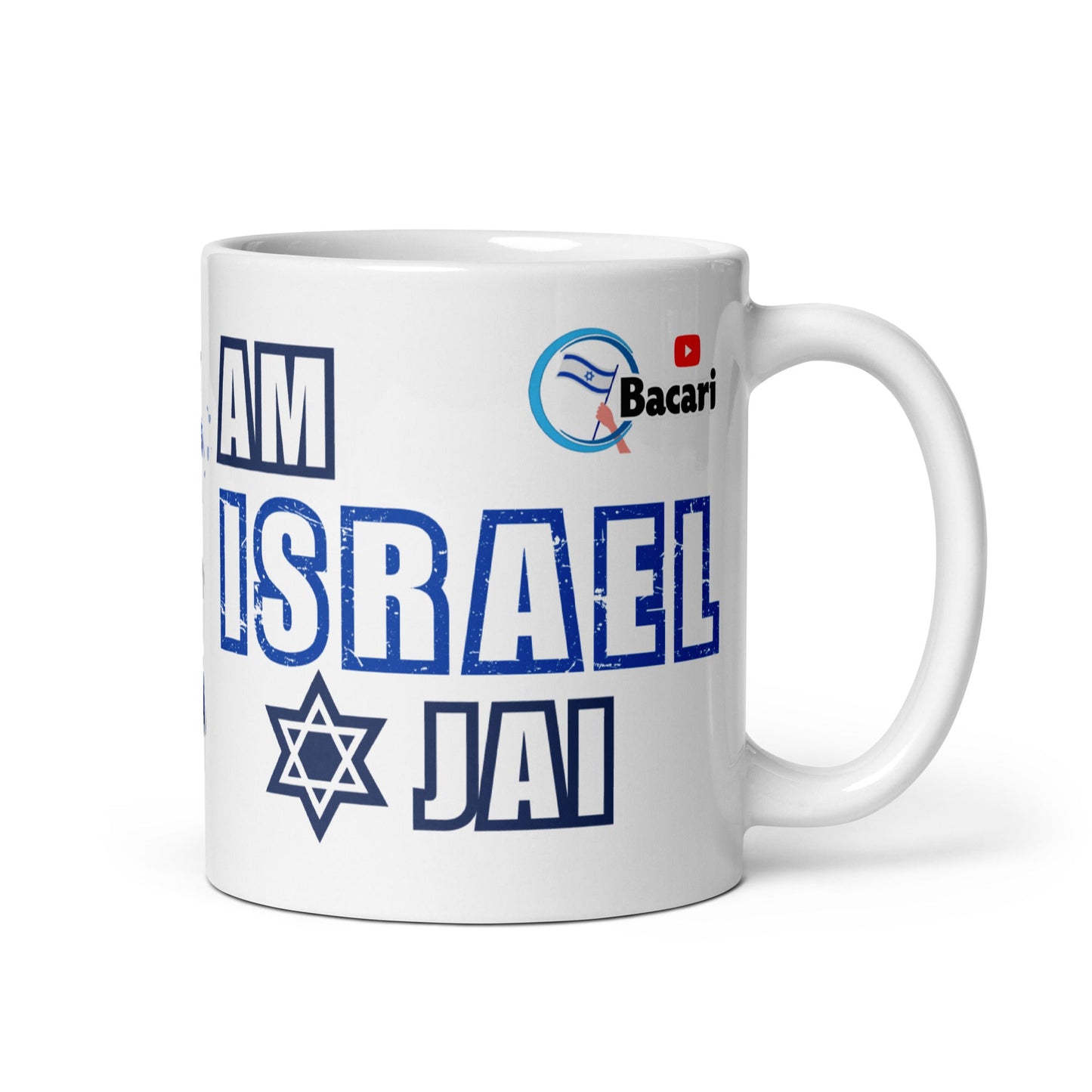 Taza Israel #Am - Israel - Jai - Tienda Bacari