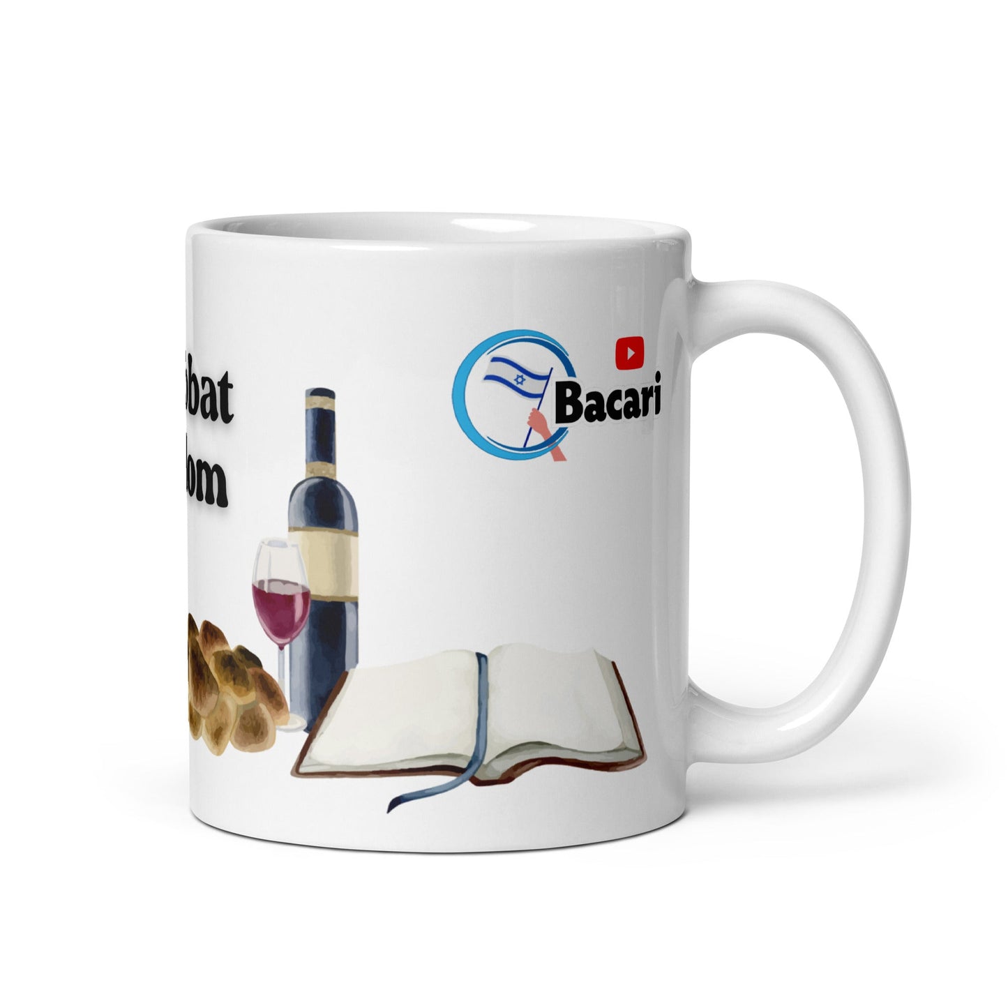 Taza Israel #Shabbat - Shalom - Tienda Bacari