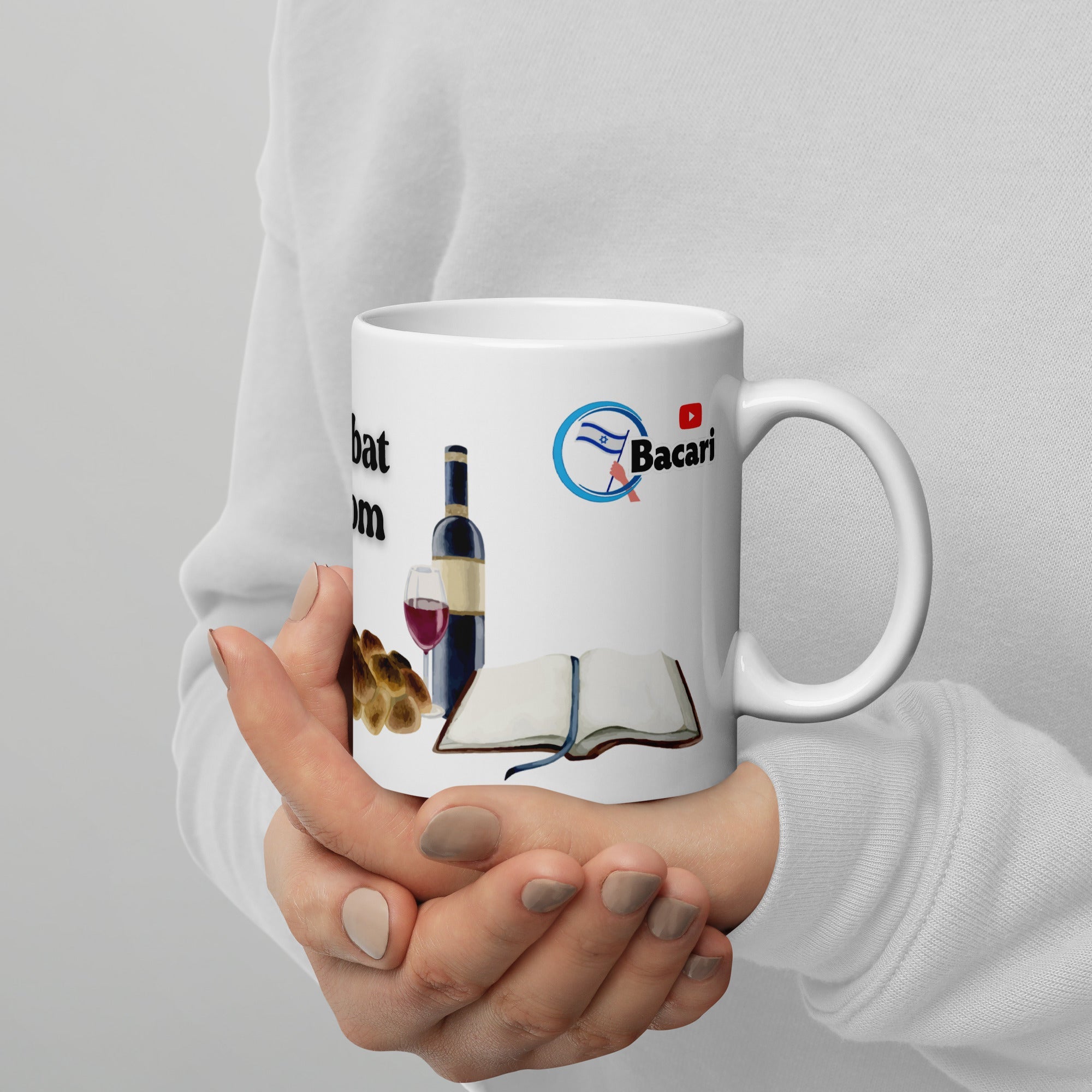 Taza Israel #Shabbat - Shalom - Tienda Bacari