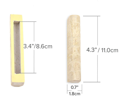 Jerusalem Stone Mezuzah with Scroll