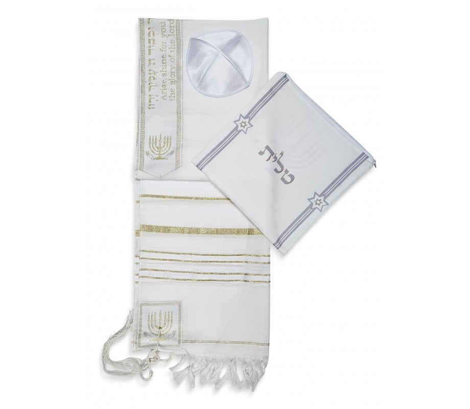 Tallit with bible verse