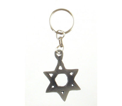 Star of David Keychain (metal)