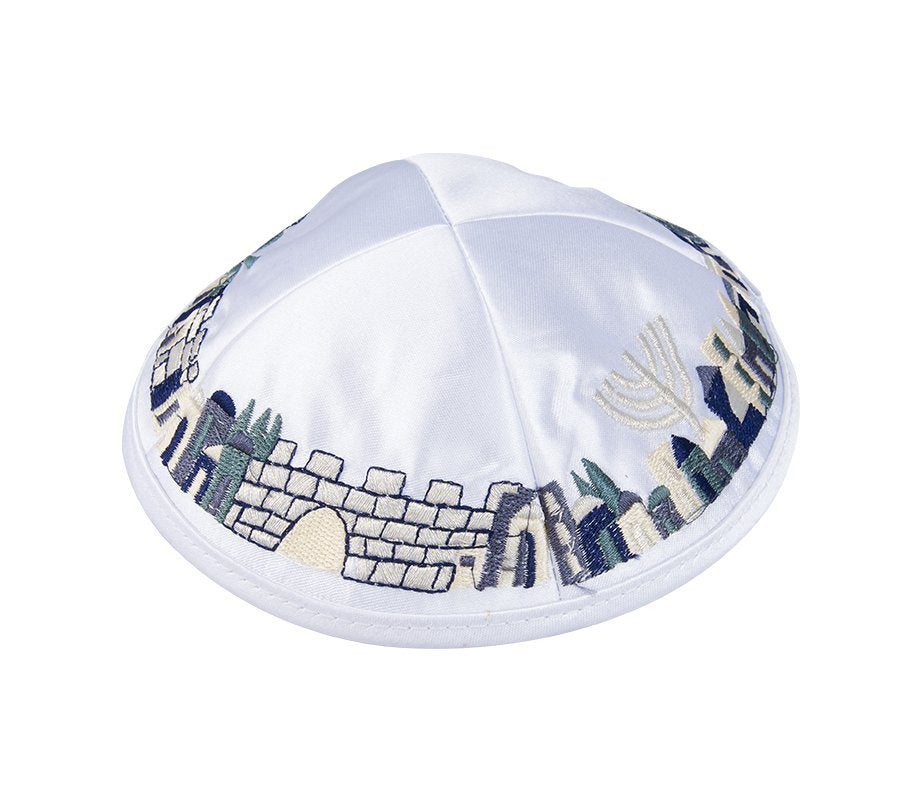 Jerusalem Kippah (Embroidered)