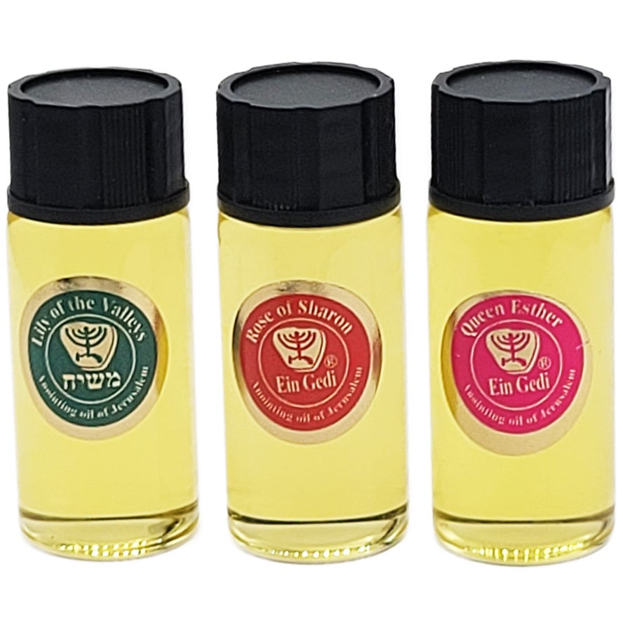 Aceite de unción - Paquete de 3 (Flores) - Tienda Bacari