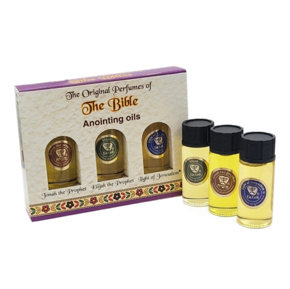 Aceite de unción - Paquete de 3 (Jerusalén) - Tienda Bacari