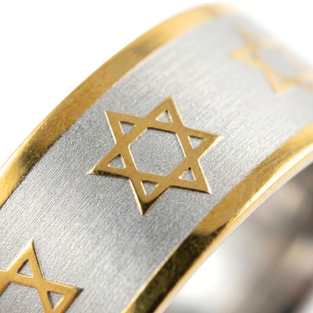 Anillo - Estrella de David (Acero) - Tienda Bacari