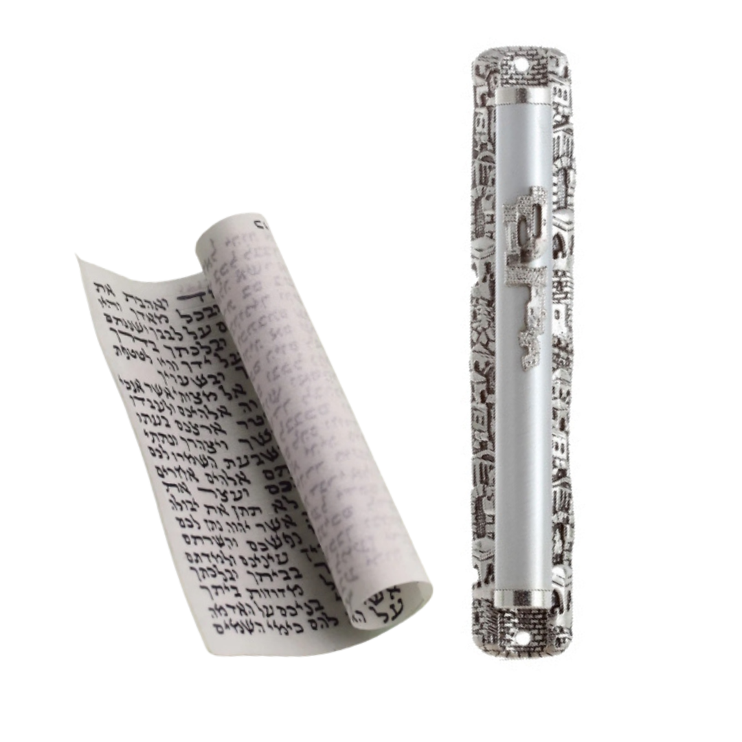 Mezuzah Jerusalem with Scroll