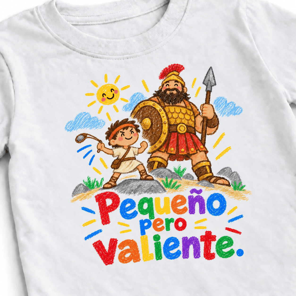 Camiseta 'David y Goliat' (niños) - Tienda Bacari