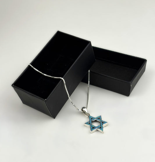 Colgante - Estrella de David (Ópalo) - Tienda Bacari
