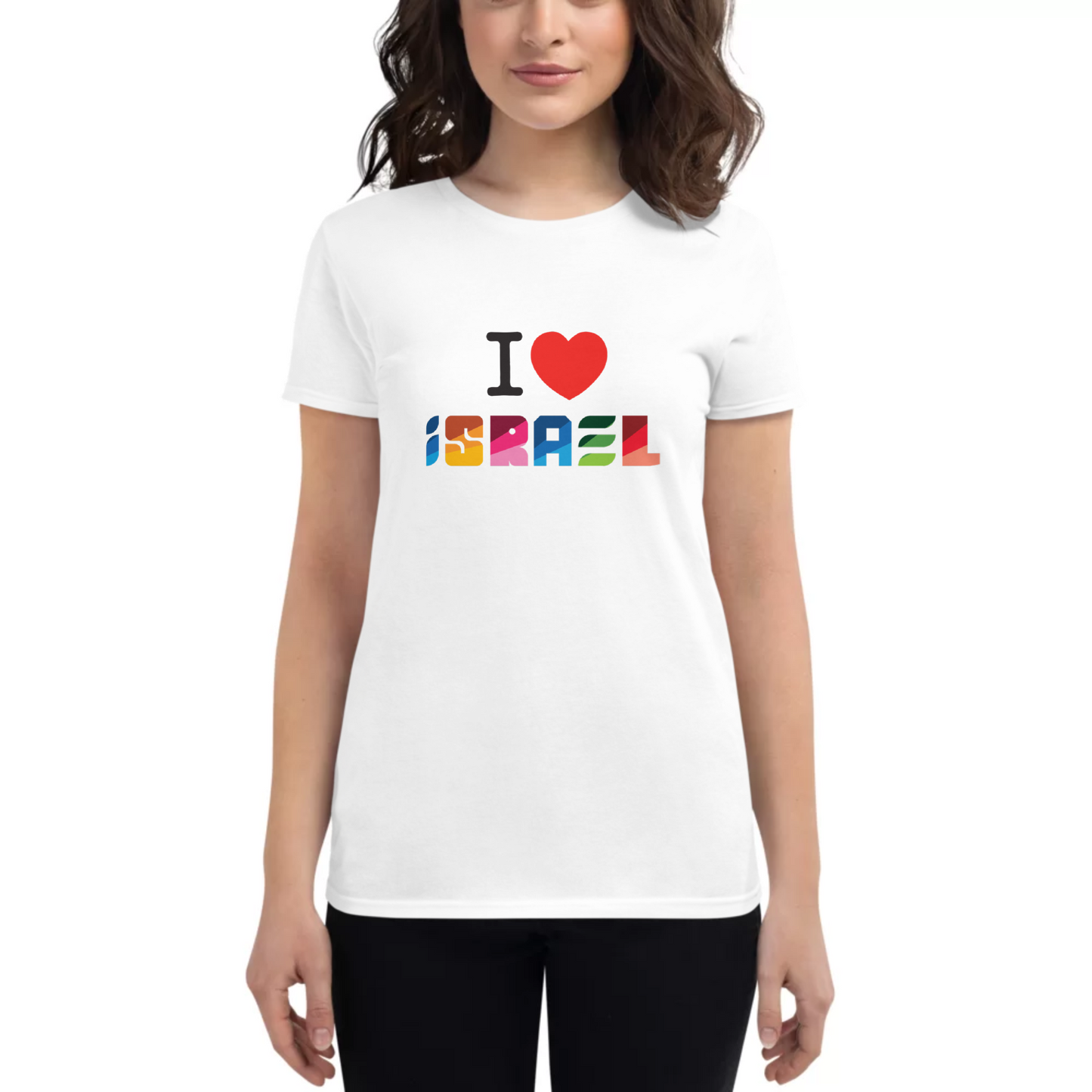 T-shirt Israel #YoAmo para mujer