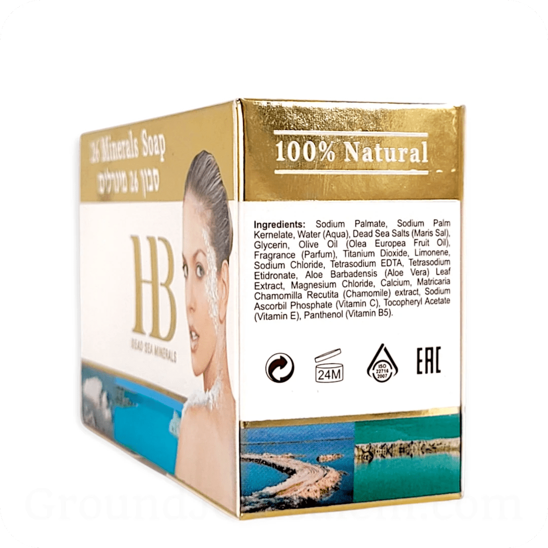 Jabón Mineral del Mar Muerto (26 Minerales) - Tienda Bacari