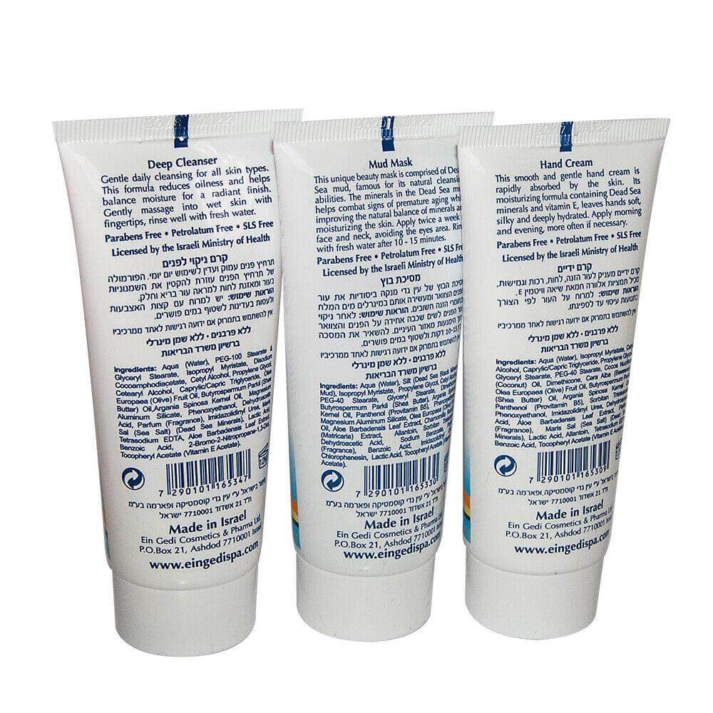 Paquete mini cremas del Mar Muerto - Tienda Bacari