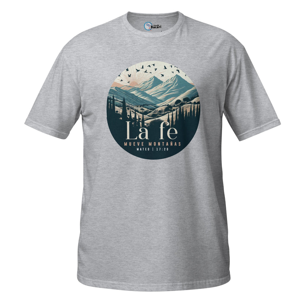 T-shirt 'La Fe Mueve Montañas' - Tienda Bacari