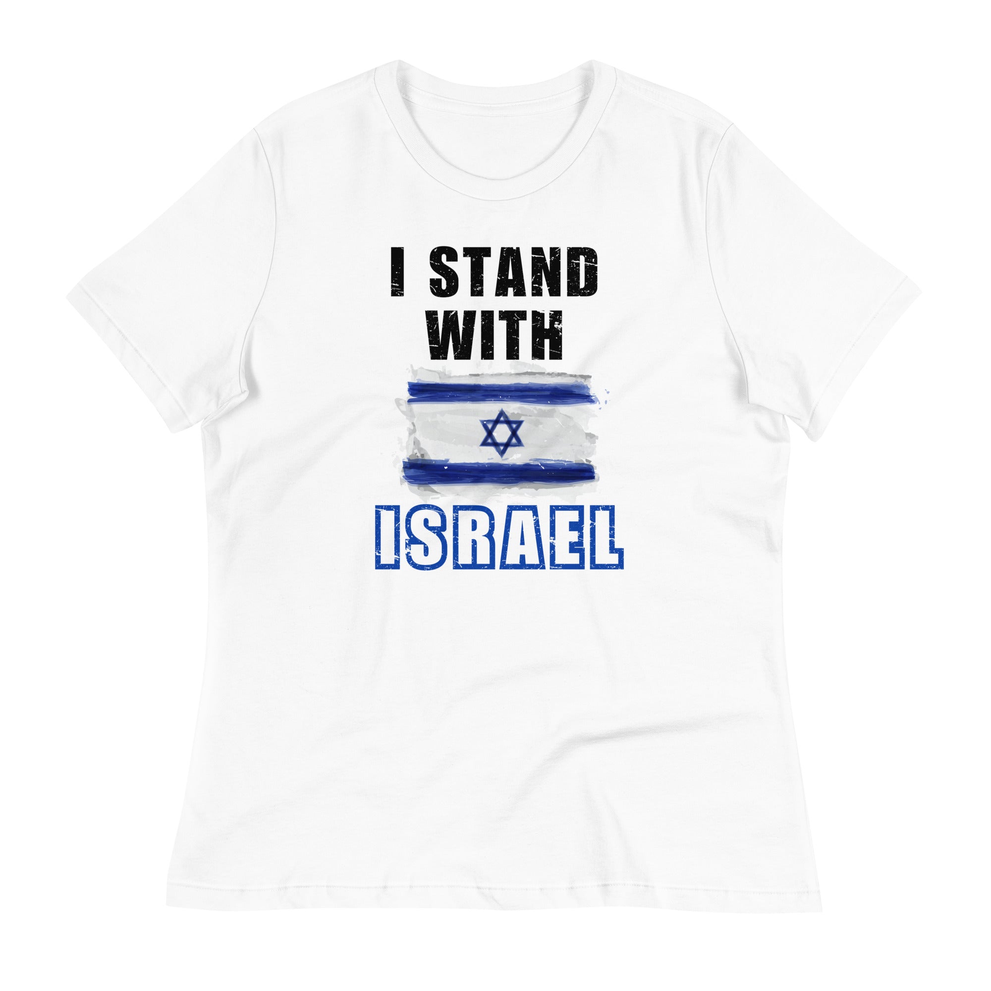 T-shirt Israel #Stand-with-Israel para mujer