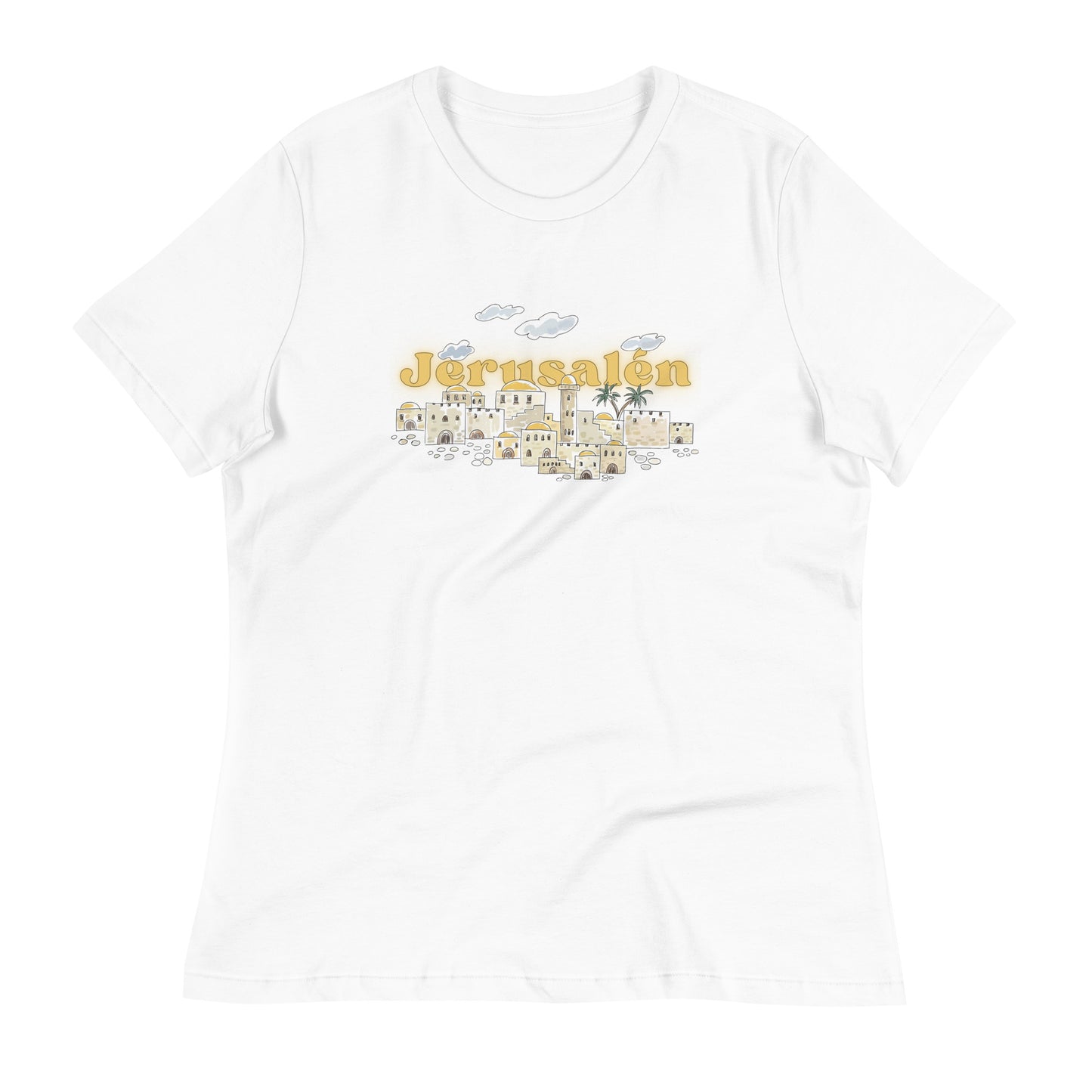 T-shirt Jerusalén #Ciudad-Santa para mujer