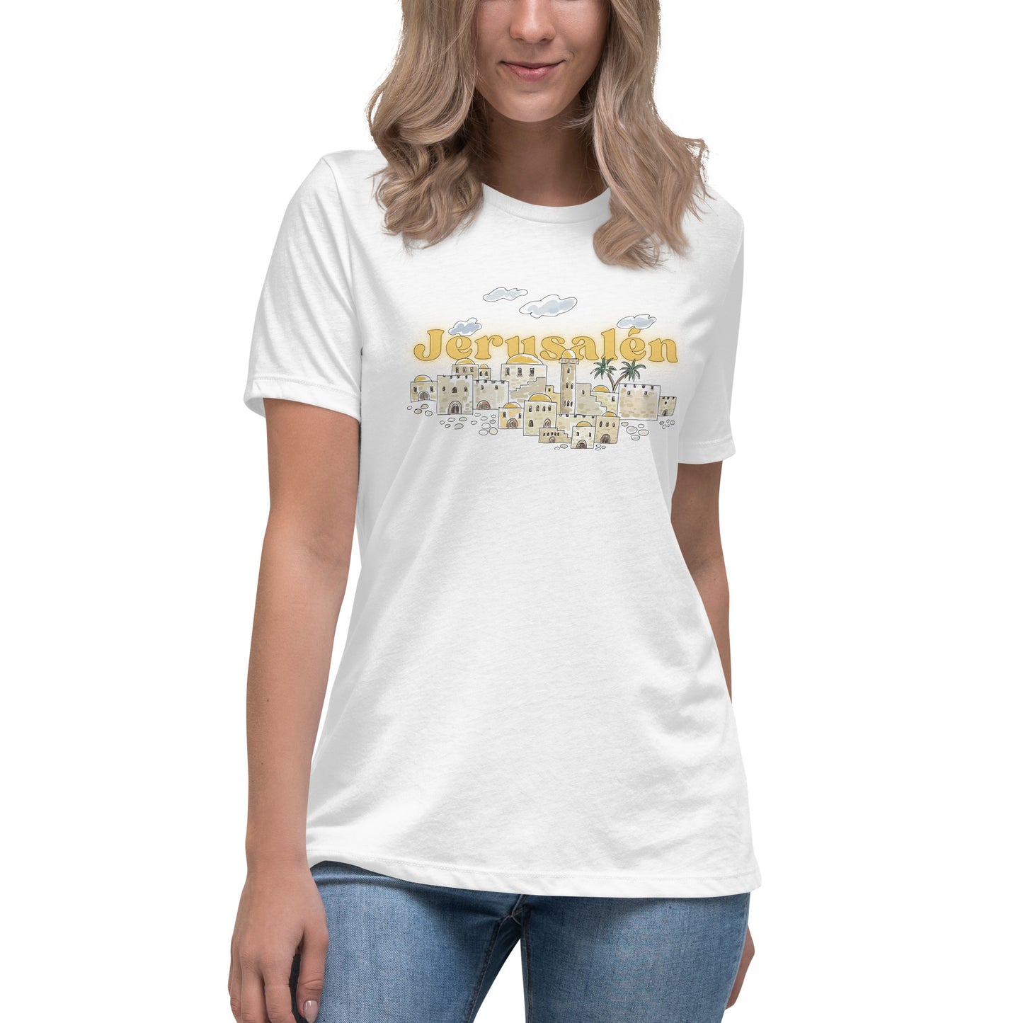 T-shirt Jerusalén #Ciudad-Santa para mujer